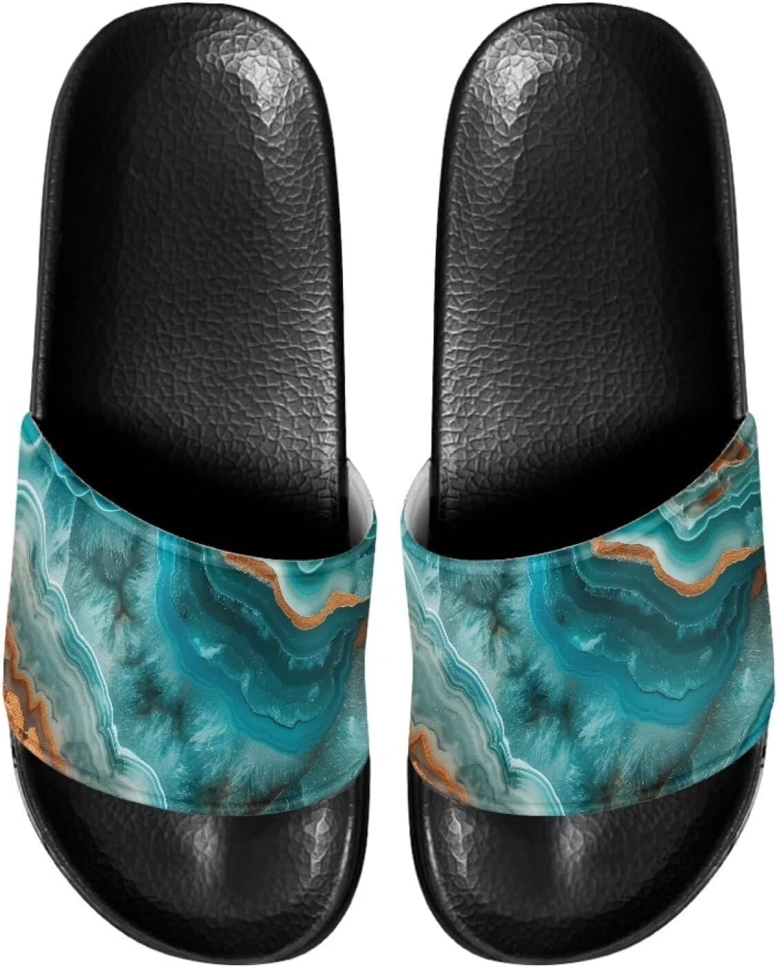 

Мужские шлепанцы для душа Kathyboom, пляжные летние сандалии, открытый носок, нескользящие, на плоской подошве, домашние тапочки, голубой