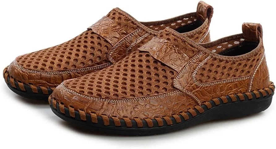 Лоферы Mesh ChicWind Slip-On Loafers, Light Brown — фото 3