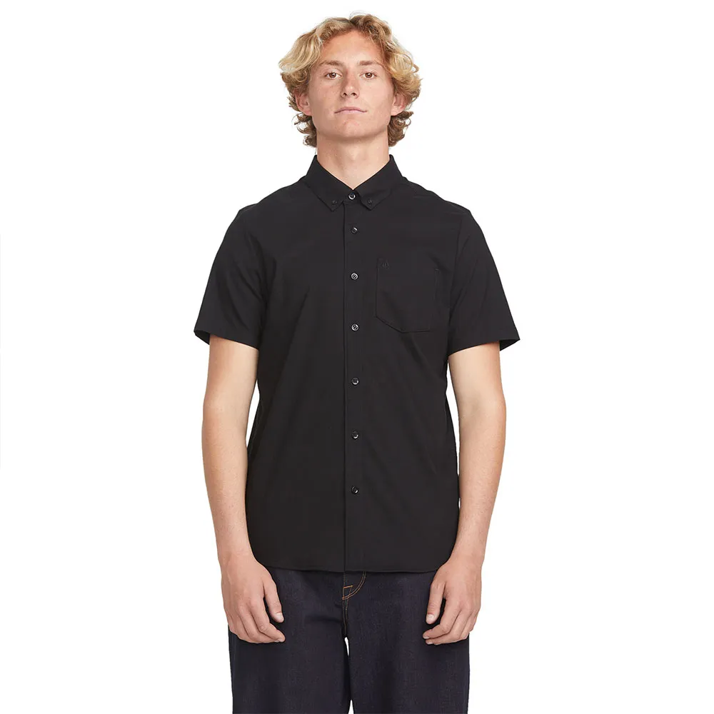 

Рубашка с коротким рукавом Volcom Everett Oxford, черный