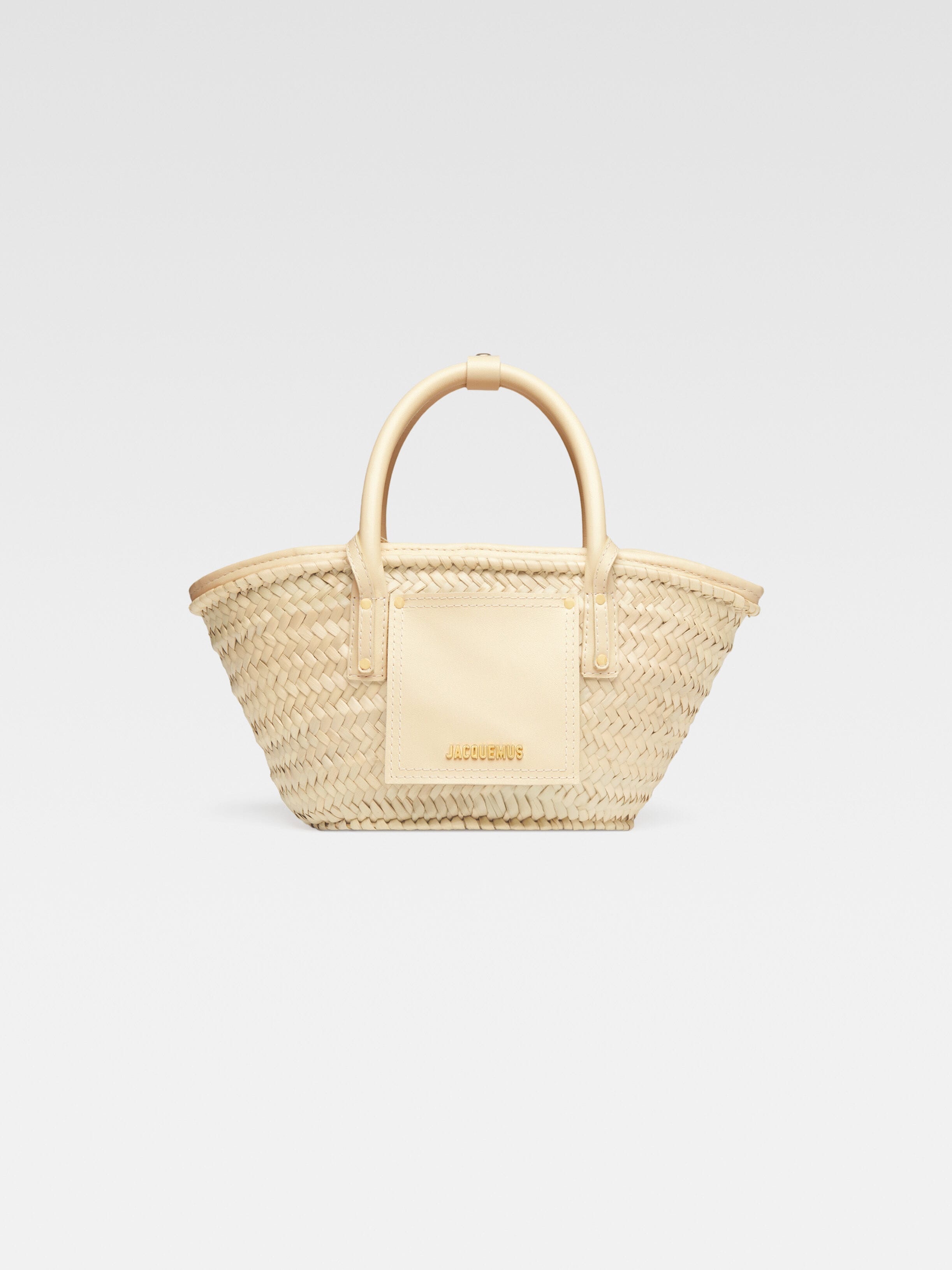 

Мини-сумка-корзинка для пляжа JACQUEMUS The small Soli basket, слоновая кость