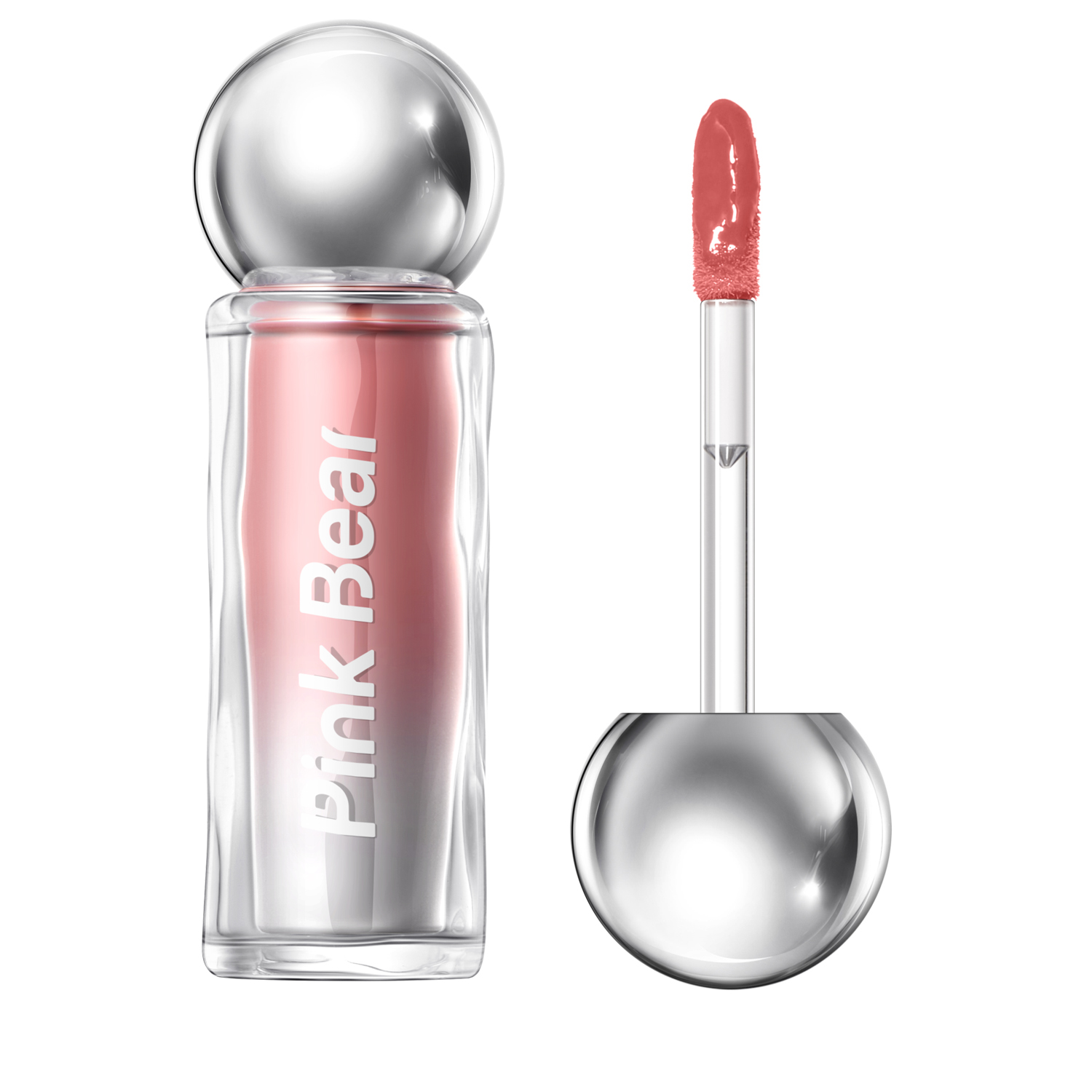 

Pink Bear Pinkbear миниатюрная лампочка цветная сыворотка для губ блеск для губ зеркальное покрытие глянцевый блеск для губ сияющий прозрачный уменьшает морщинки на губах