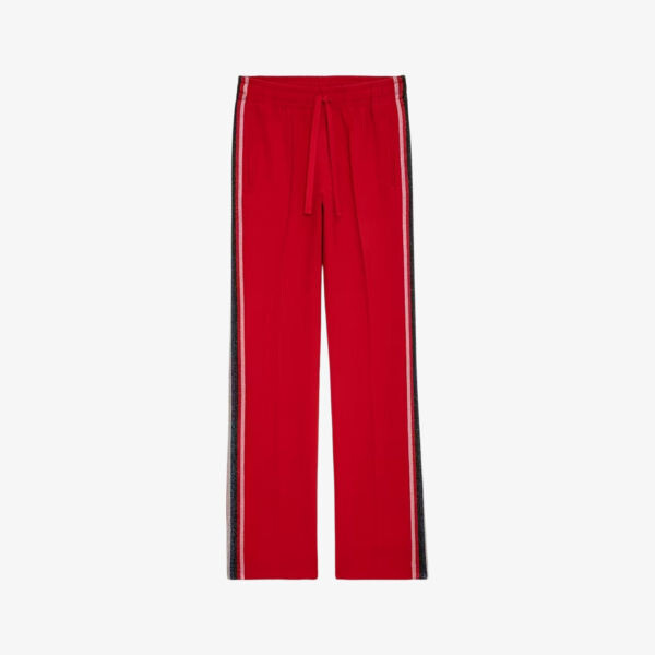 

Тканые спортивные штаны Pomy с полосками по бокам Zadig&Voltaire, красный