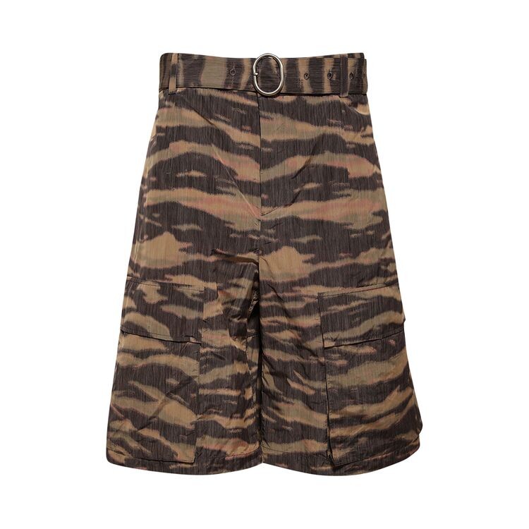 

Шорты Jil Sander Belted Shorts Camouflage, разноцветный