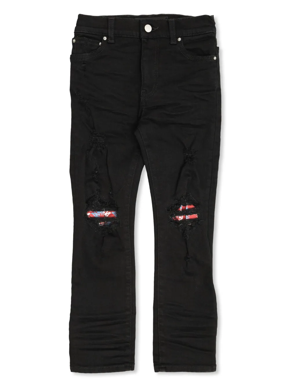 

Джинсы с эффектом потертости AMIRI KIDS, черный