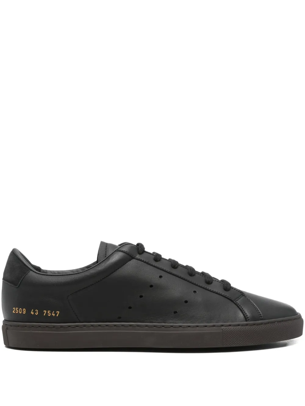 

Кожаные перфорированные кроссовки Common Projects, черный