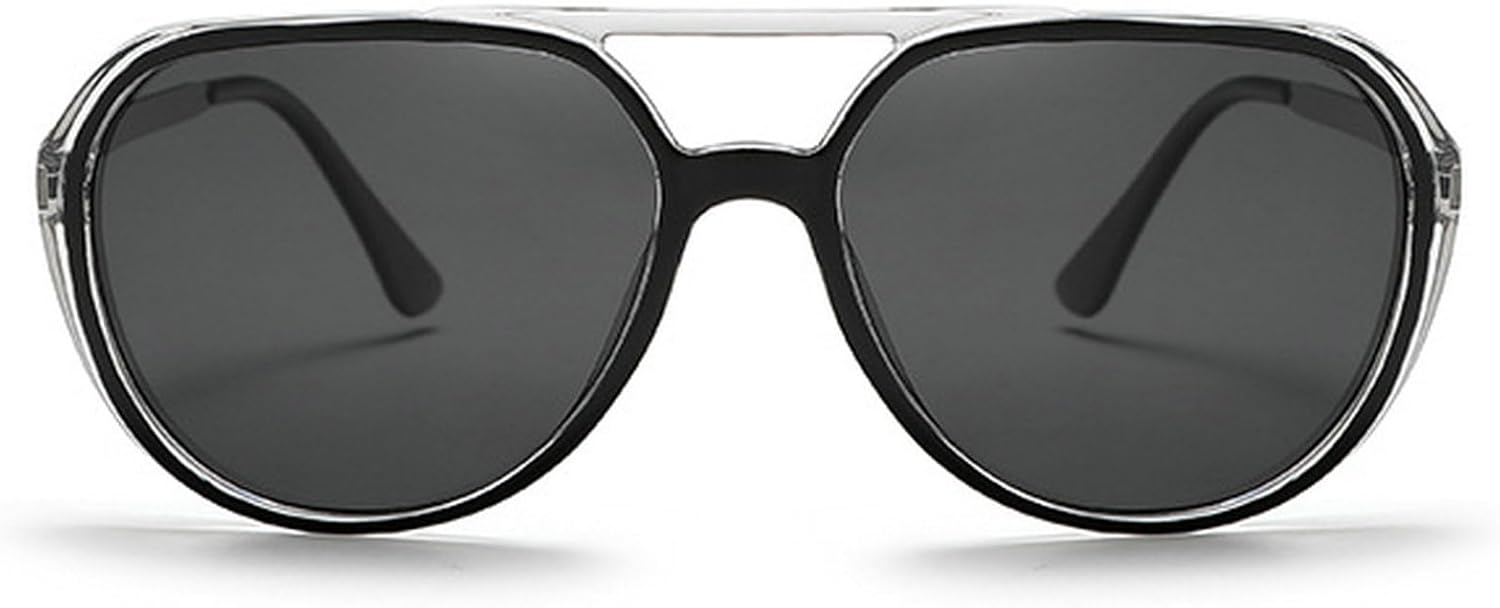 

Большие солнцезащитные очки-пилот для женщин, модные поляризованные солнцезащитные очки 2025 года, большие солнцезащитные очки-щит с двойной перемычкой, ретро-очки mincl, C2