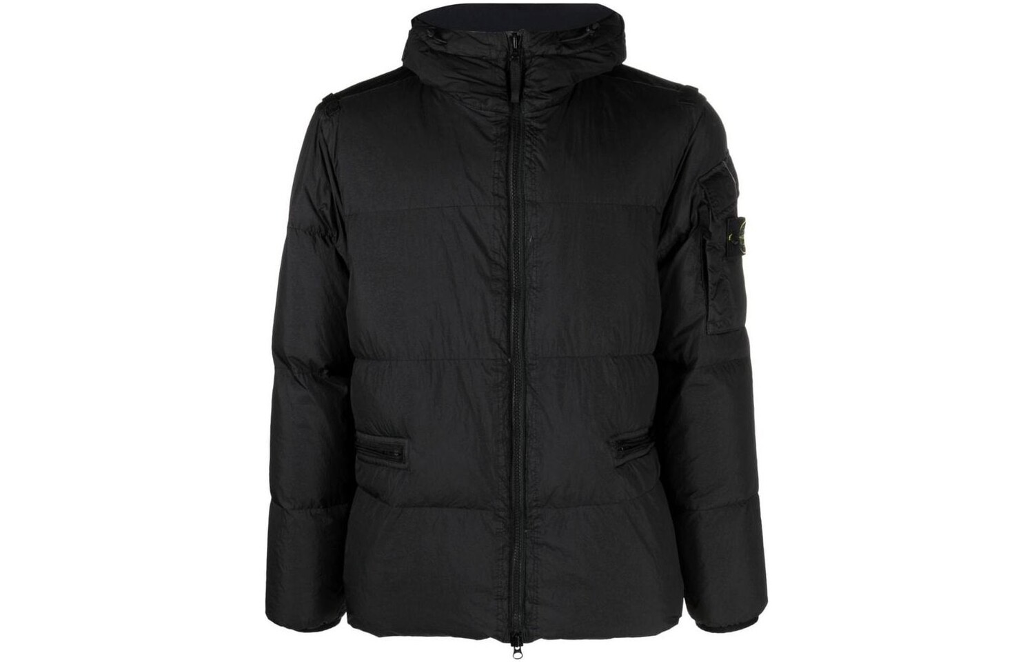 

Пуховик мужской Stone Island с логотипом, черный