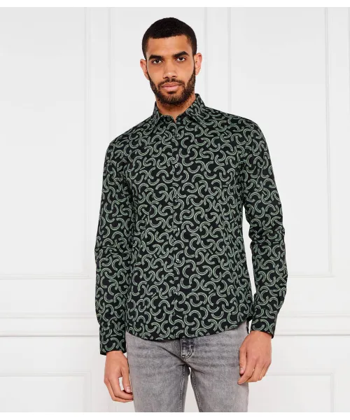 

Рубашка Hermo Slim fit Hugo, черный