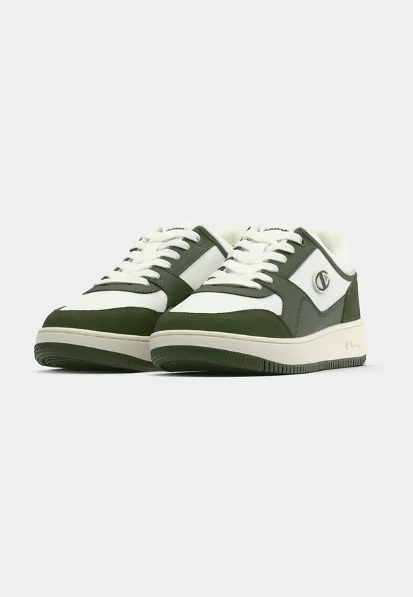 Низкие баскетбольные кроссовки rd18 Champion, White/Olive Green/Natural — фото 3