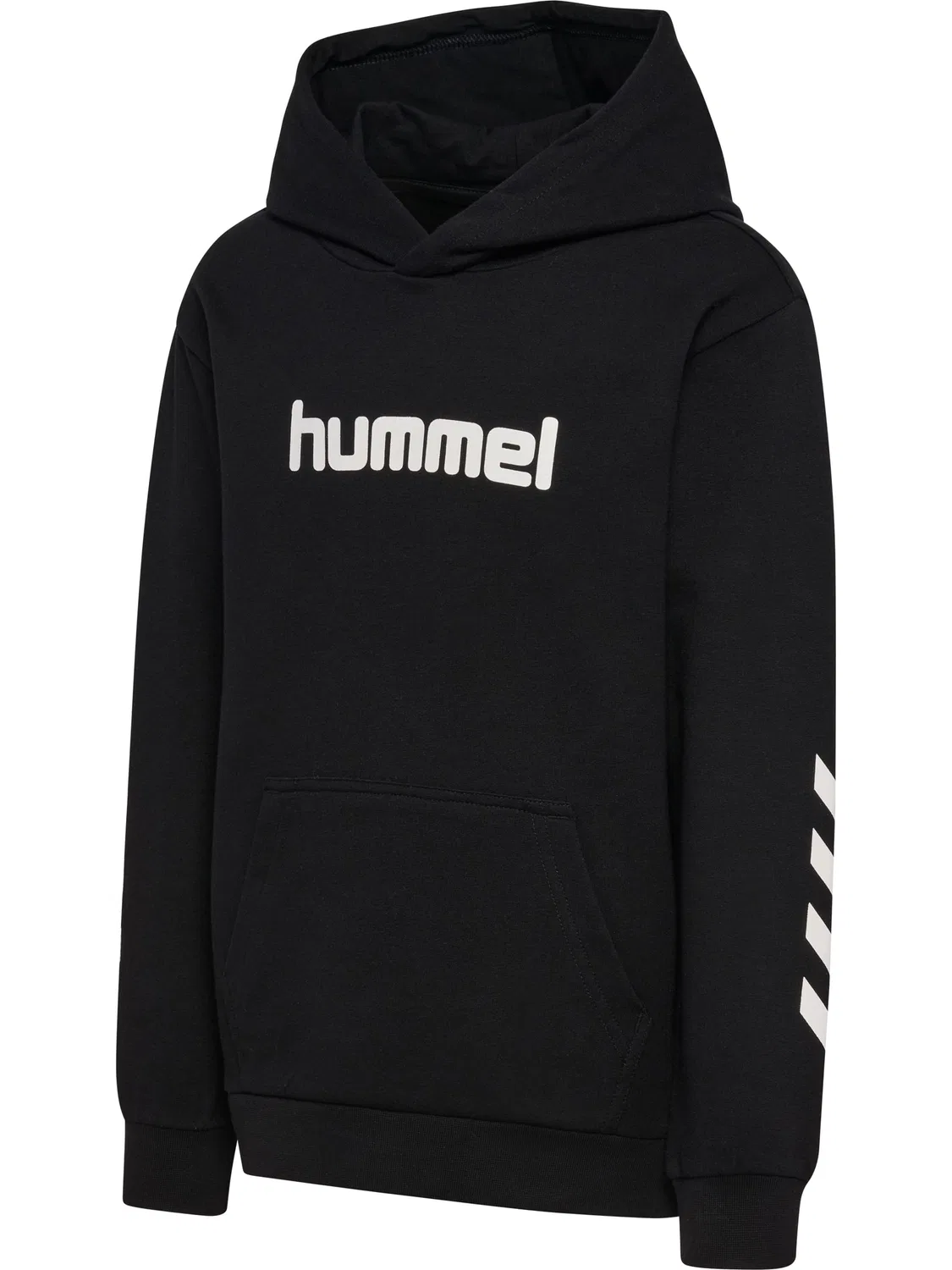 Капюшонный свитер из футера, детский, Hummel, черный — фото 4