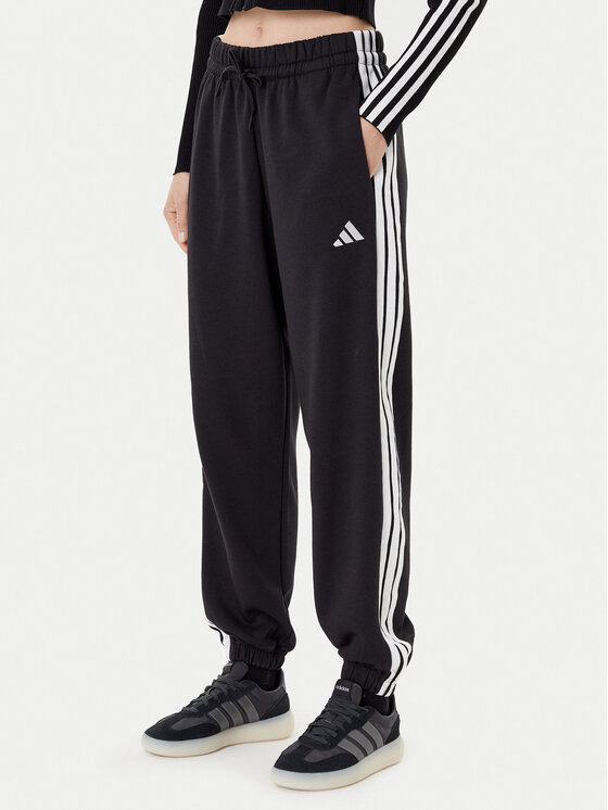 

Джоггеры loose fit Essentials 3-Stripes Fleece JE1276 Adidas, чёрный