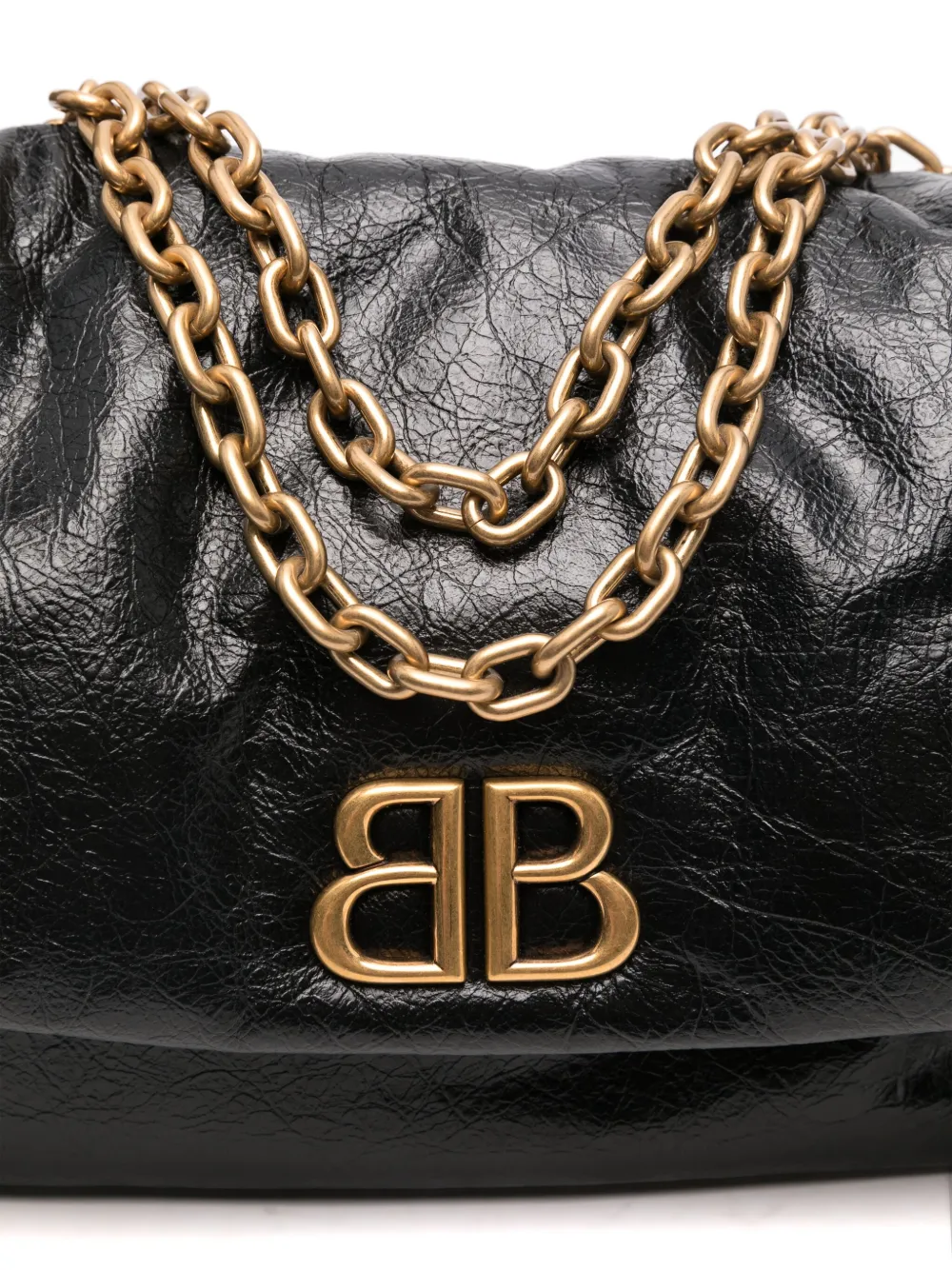 Сумка на плечо Monaco среднего размера с цепочкой BALENCIAGA, черный — фото 4