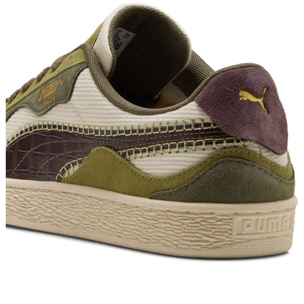 Кроссовки PUMA Basket Trippy Camo 'Alpine Snow Loden Green Chocolate Brown' — фото 4