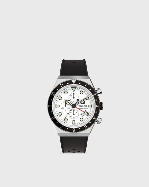 

Часы Timex Q Timex 3 Time Zone Chronograph, цвет black dial/black strap