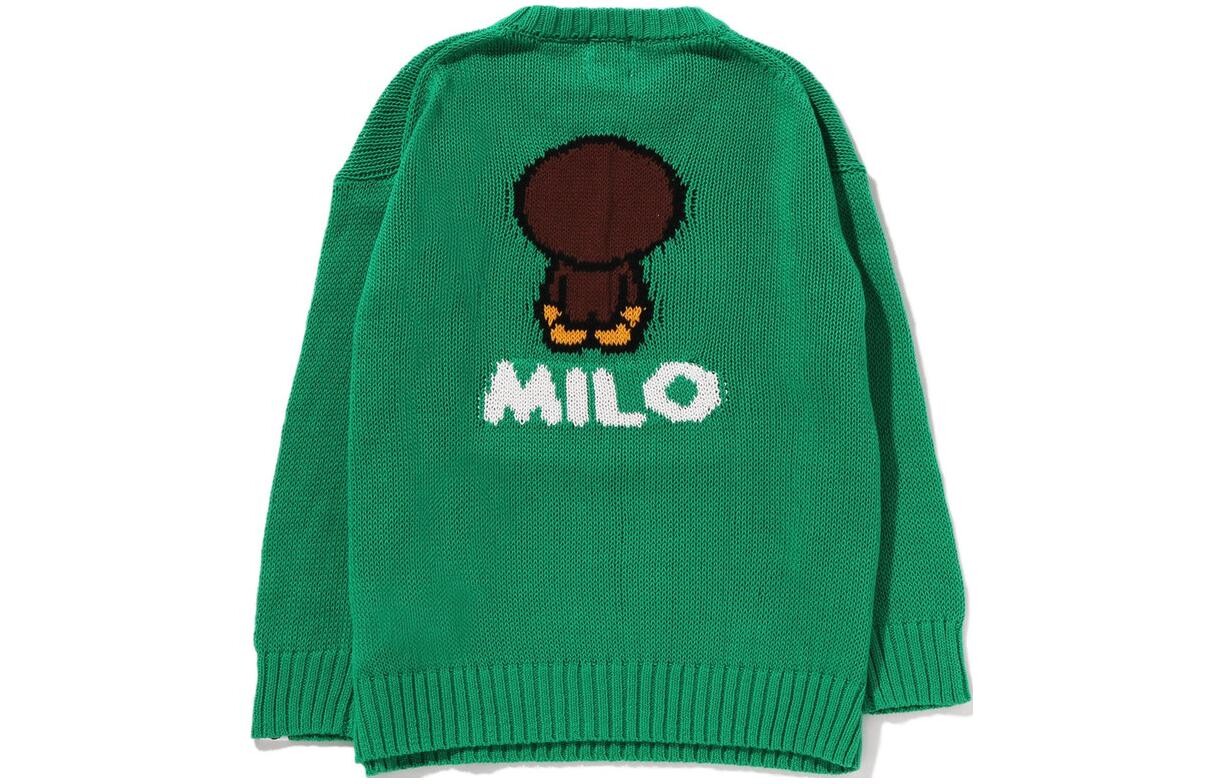 Детский свитер A Bathing Ape, зеленый — фото 2