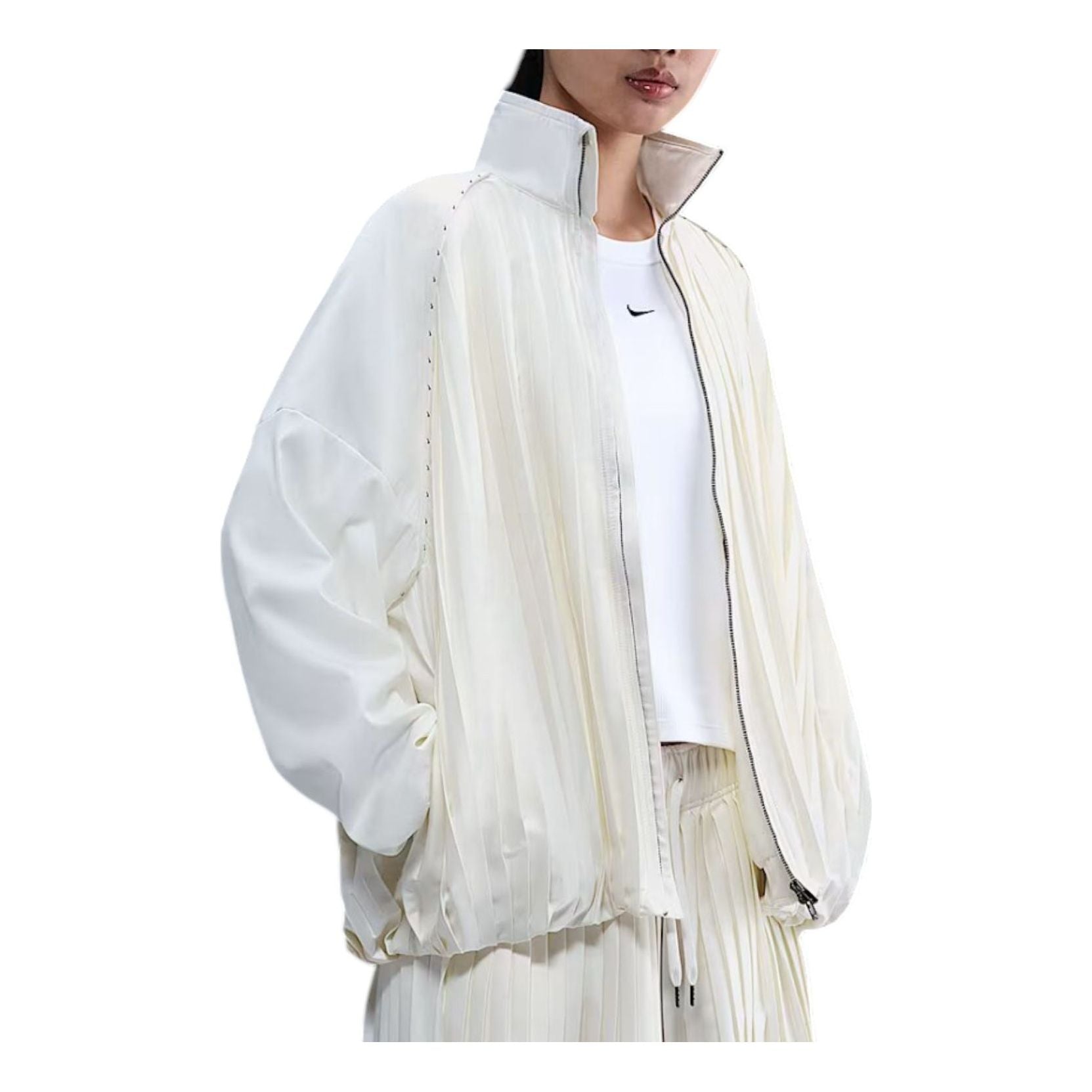 

Куртка (WMNS) Nike Pleated Tracksuit Jacket 'Sail'