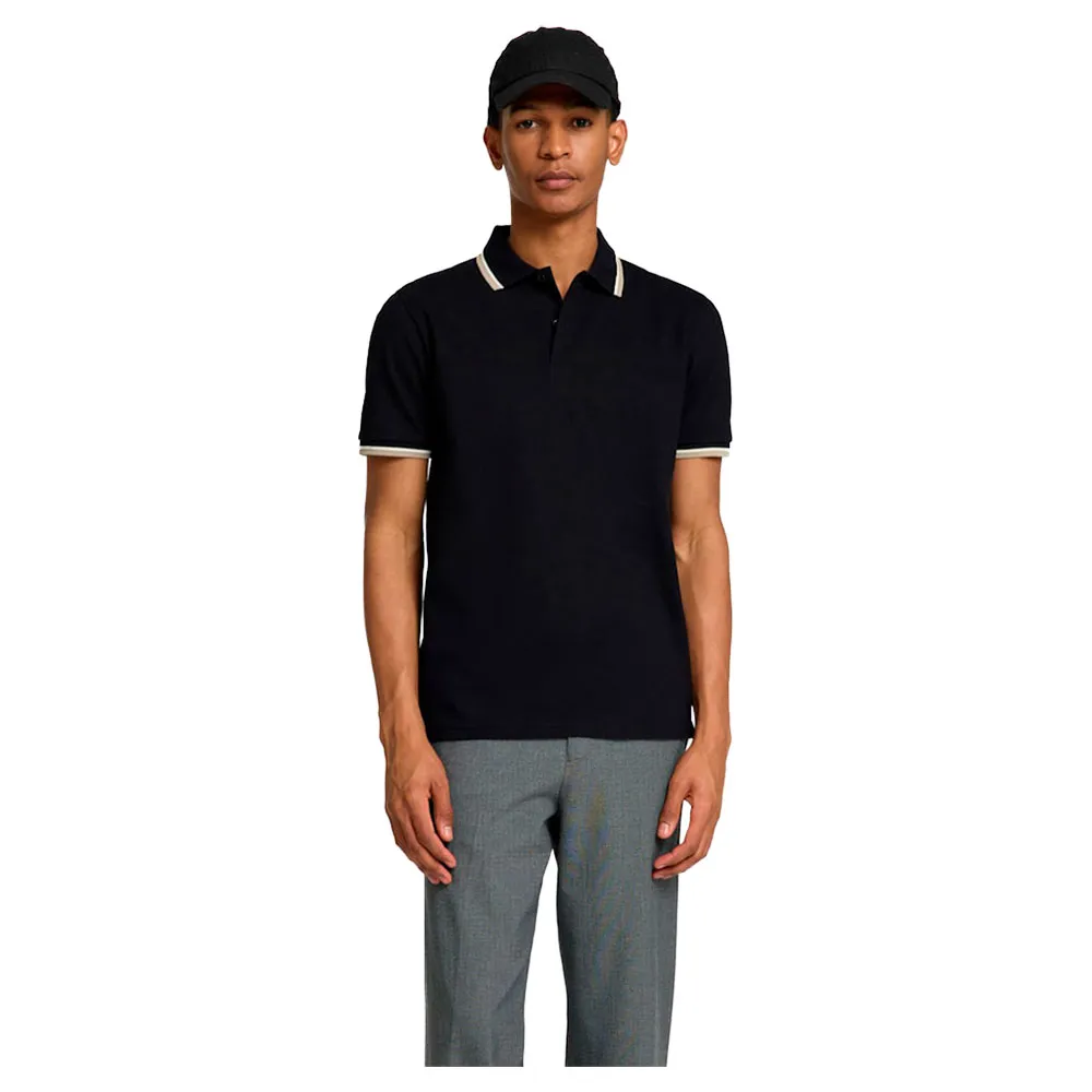 

Поло с коротким рукавом Selected Atlas Sport Slim Fit, черный