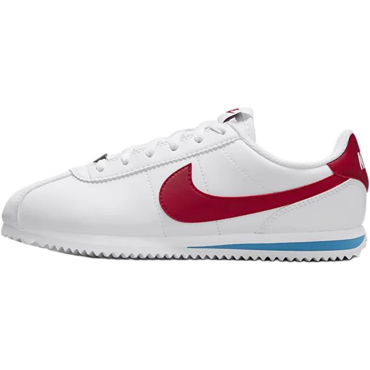 

Nike Детские кроссовки Cortez Anti Slip, износостойкие, низкие, белые, красные