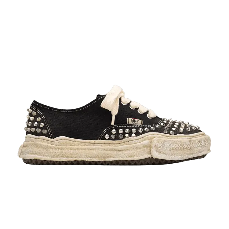 

Кроссовки Maison Mihara Yasuhiro Baker OG Sole Studded Canvas Low Black, черный