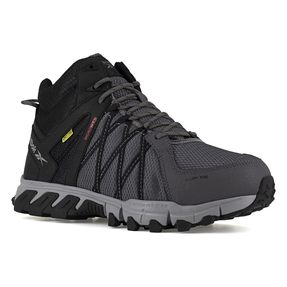 

Рабочие ботинки с металлическим носком Reebok Work Trailgrip, grey/black