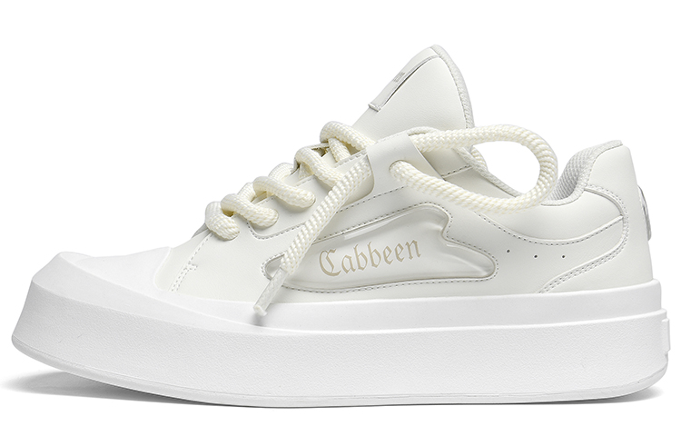 

Cabbeen Кроссовки Preppy Big Head Universal, увеличивающие рост, износостойкие, низкие, для скейтбординга, мужские, белые