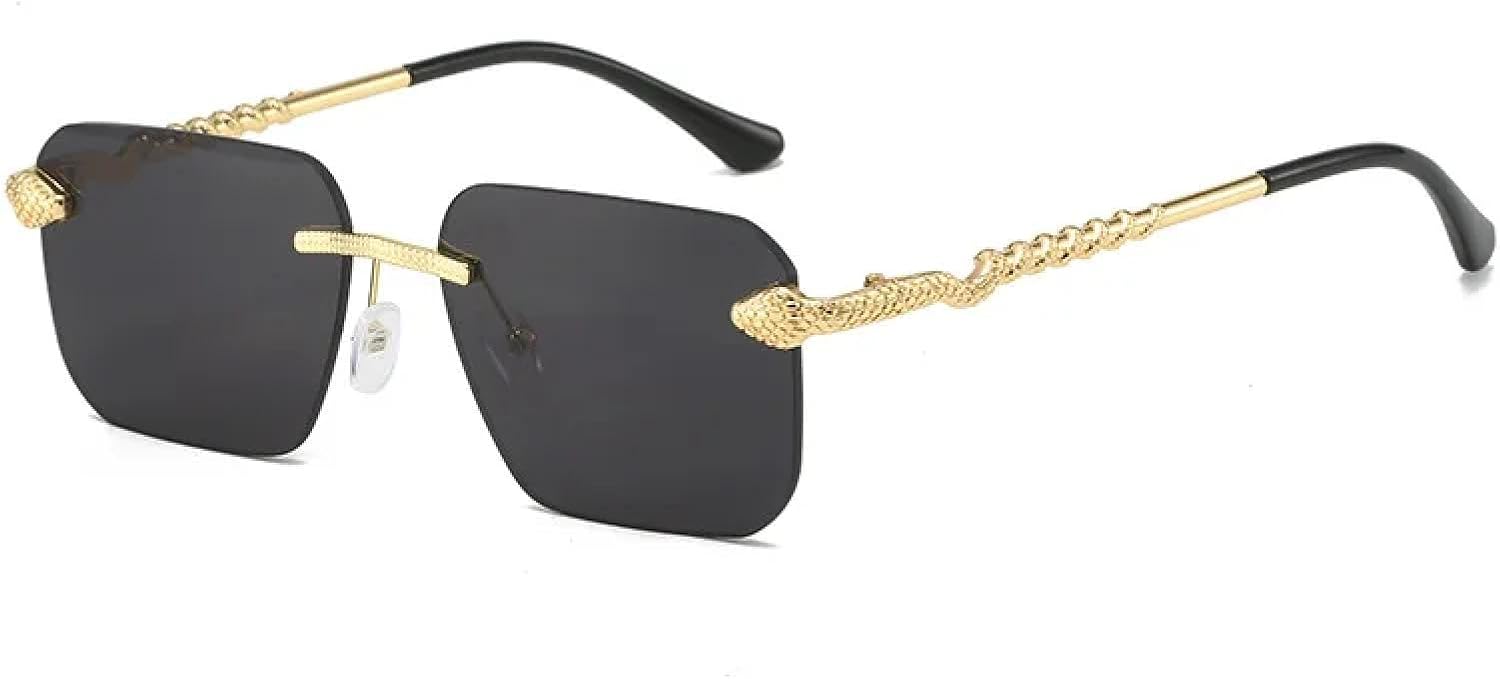 

Роскошные дизайнерские солнцезащитные очки для женщин, популярные безободковые солнцезащитные очки с зеркальными линзами, трендовые градиентные цвета для активного отдыха на природе TVTBBVV, Gold