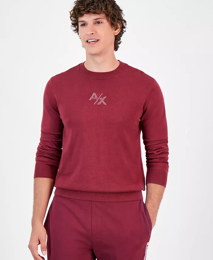 

Мужской лонгслив с логотипом A|X Armani Exchange, красный