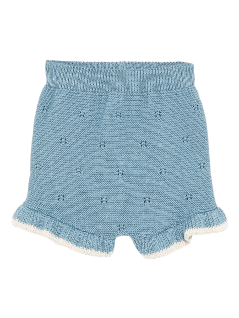 

Шорты с оборками и люверсами Paz Rodriguez, синий