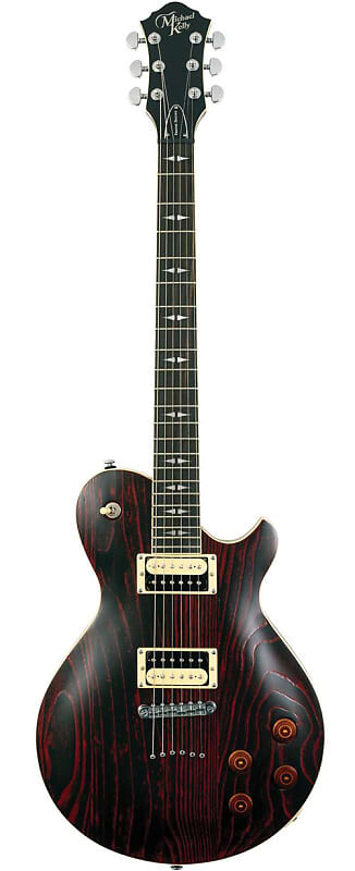 

Электрогитара Michael Kelly Patriot Decree Electric Guitar with Trans Red Finish Open Pore Ebony Fretboard - Exotic Sungkai Top