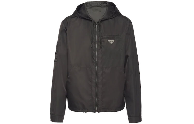 

Куртка мужская Prada Logo с капюшоном, черный