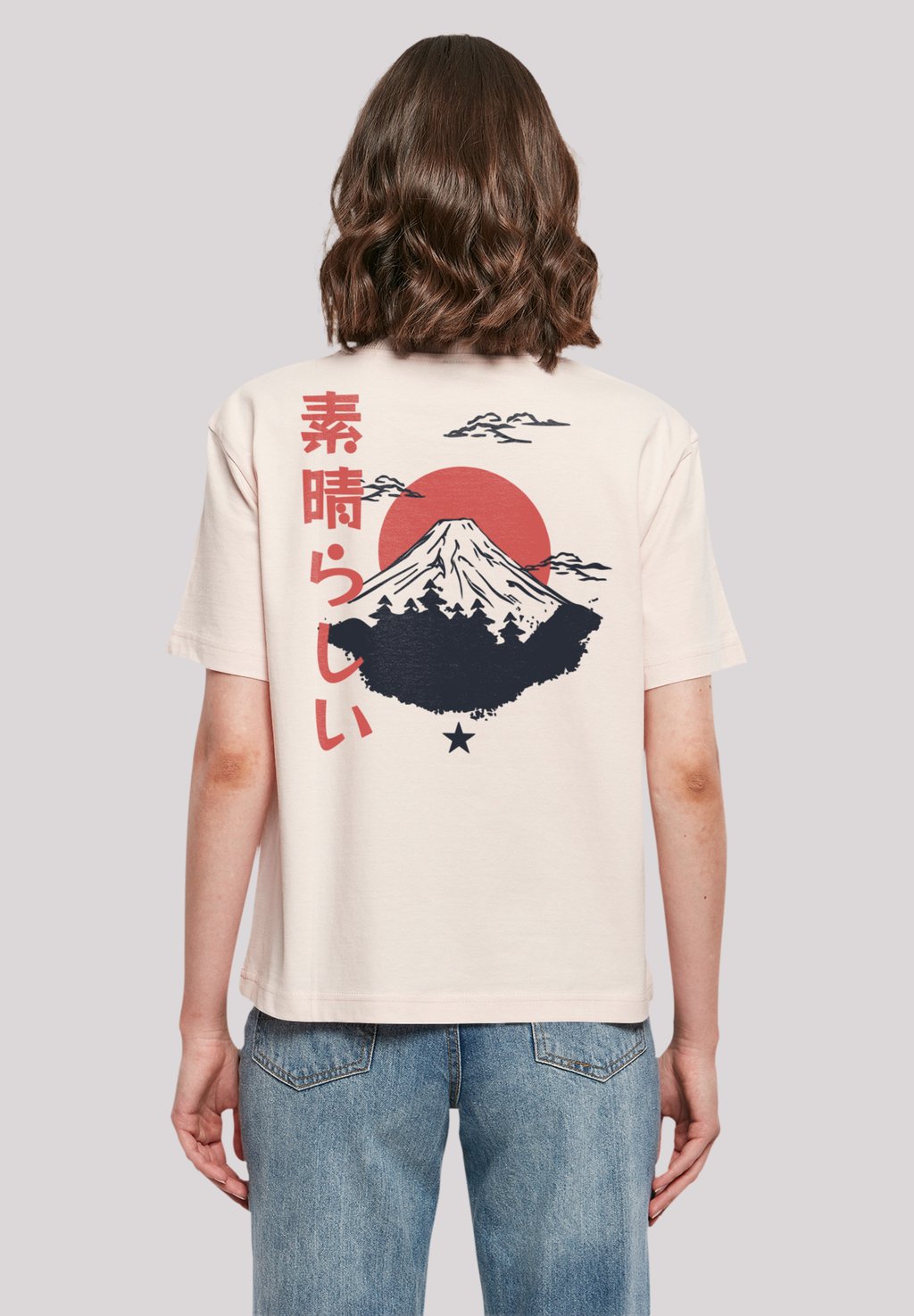

Футболка с принтом MOUNT FUJI F4NT4STIC, светло-розовый