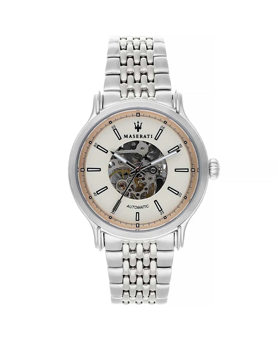 

Racing R8823138001 мужские часы из стали и стального ремешка Maserati, серебряный