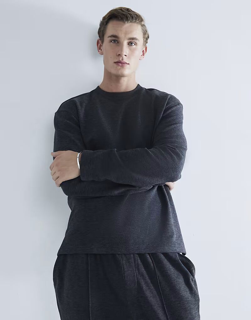 

Суперуютная толстовка River Island для отдыха, темно-серого цвета