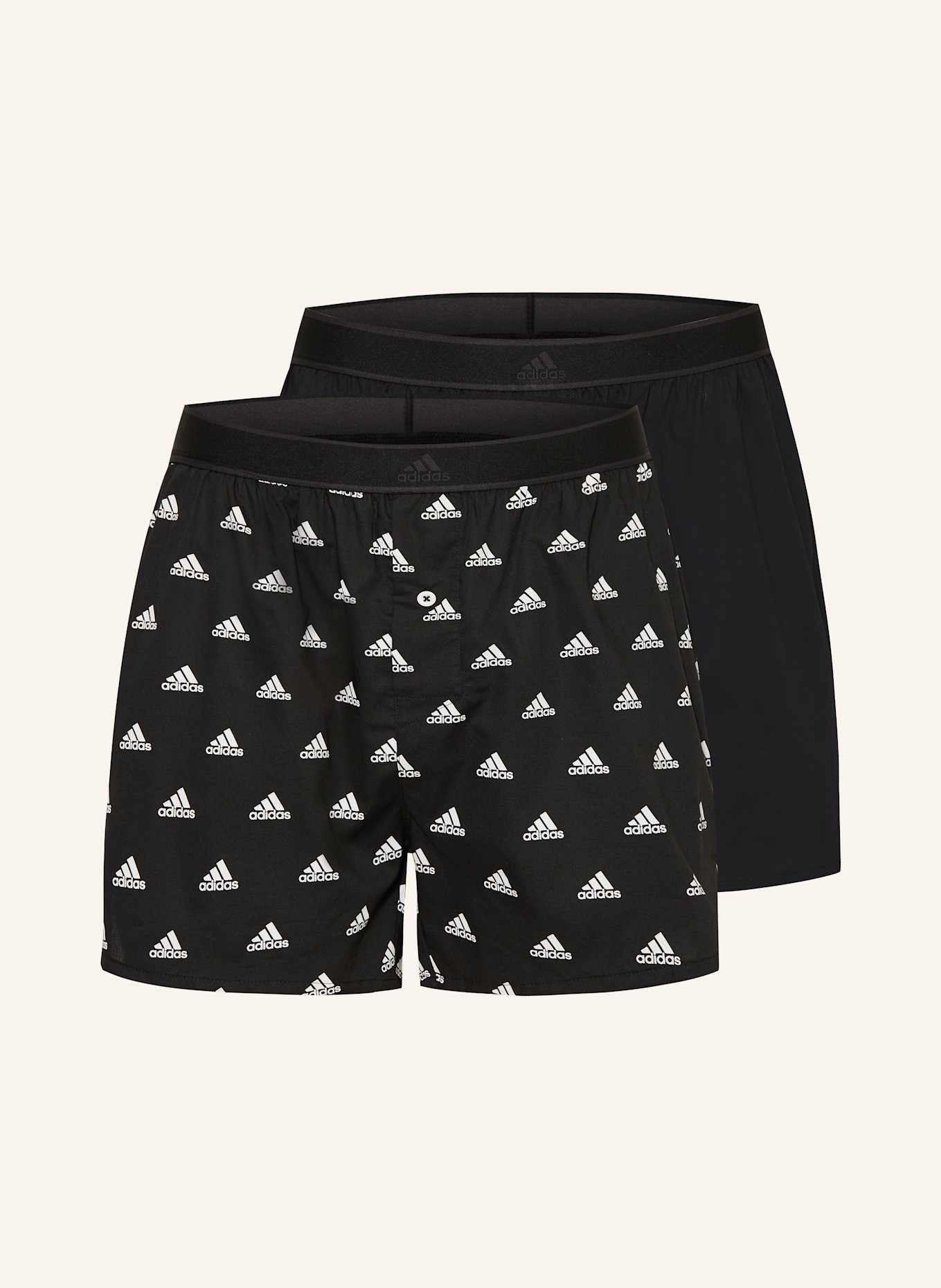 

Комплект из 2 пар трусов-боксеров Adidas, черный