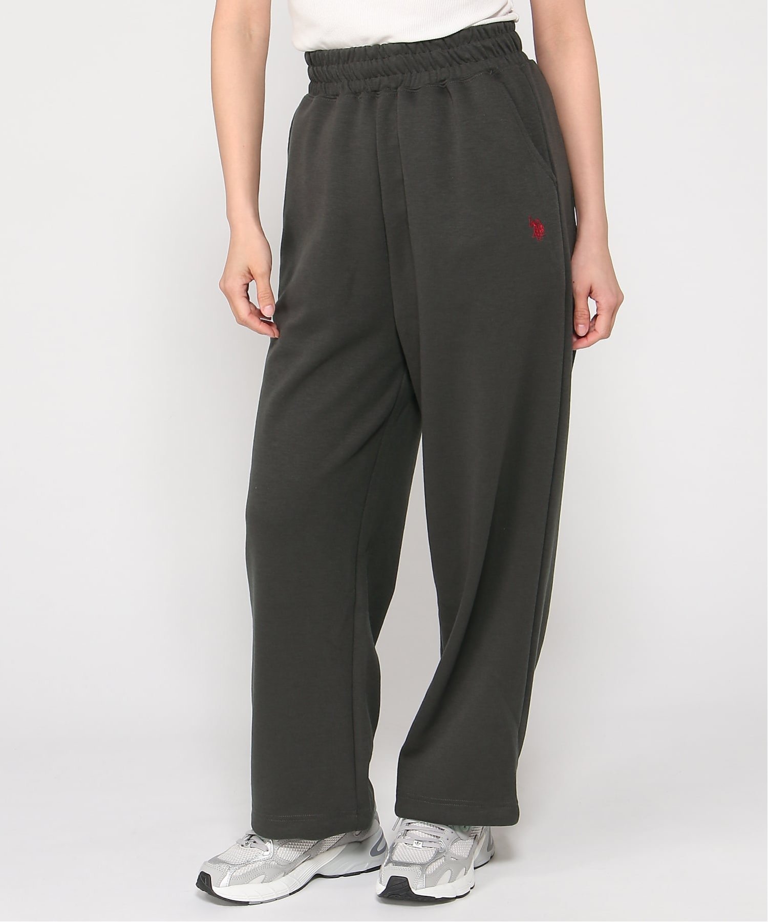 Ассоциация поло США / (Женщины) Картонные спортивные штаны U.S. Polo Assn., Charcoal Gray