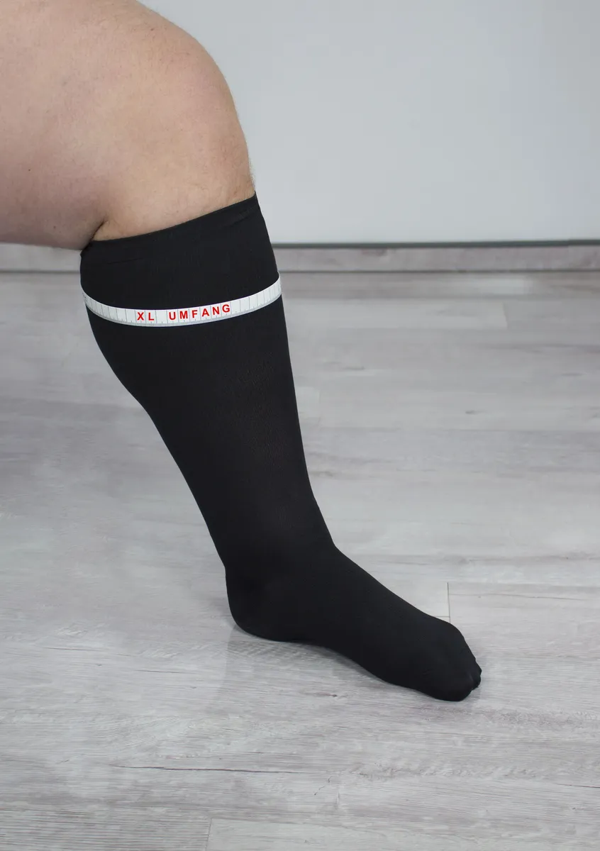 

Поддерживающие гольфы Hydas (2 пары), XL, очень широкие по ширине ноги, черный