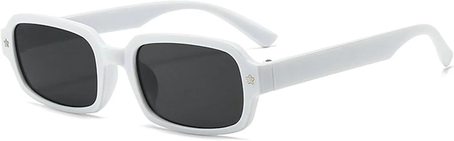 

Солнцезащитные очки Helena в стиле ретро, ​​прямоугольные, для женщин и мужчин, винтажные, в маленькой квадратной оправе, в стиле 90-х, модные, узкие, C3