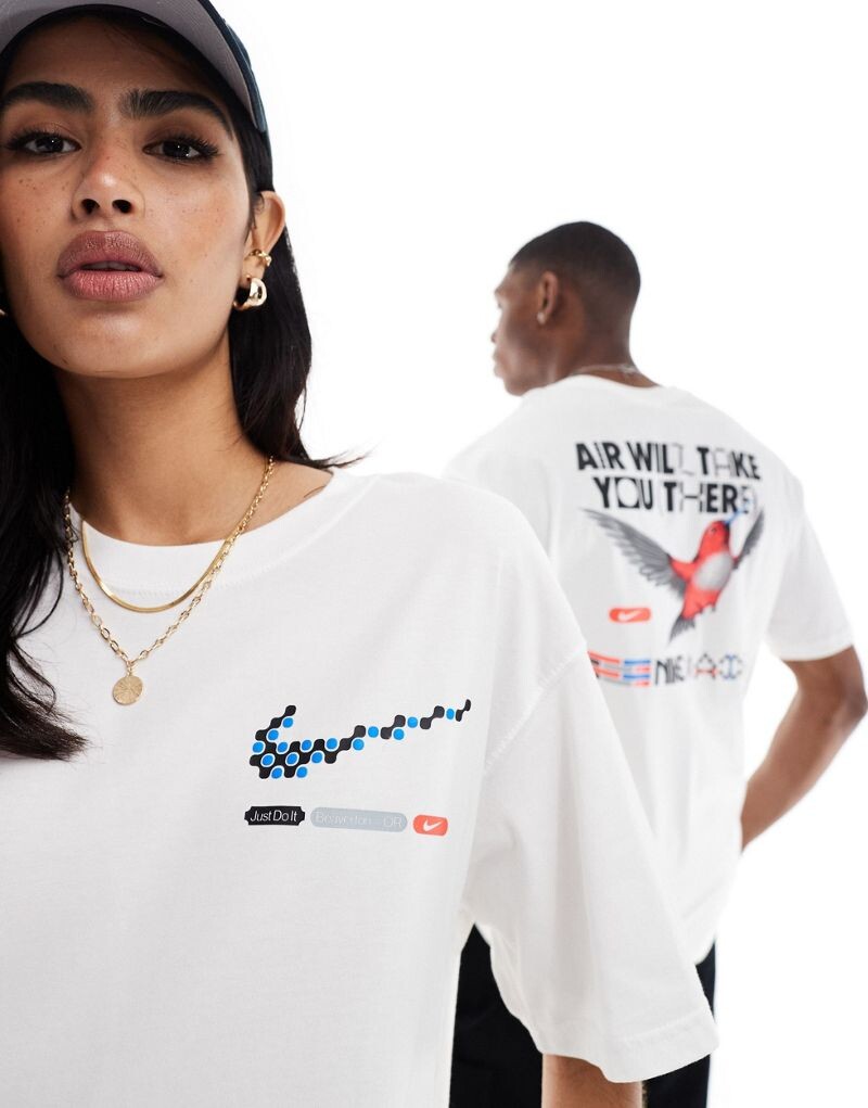 

Черная футболка с рисунком на спине Nike Air