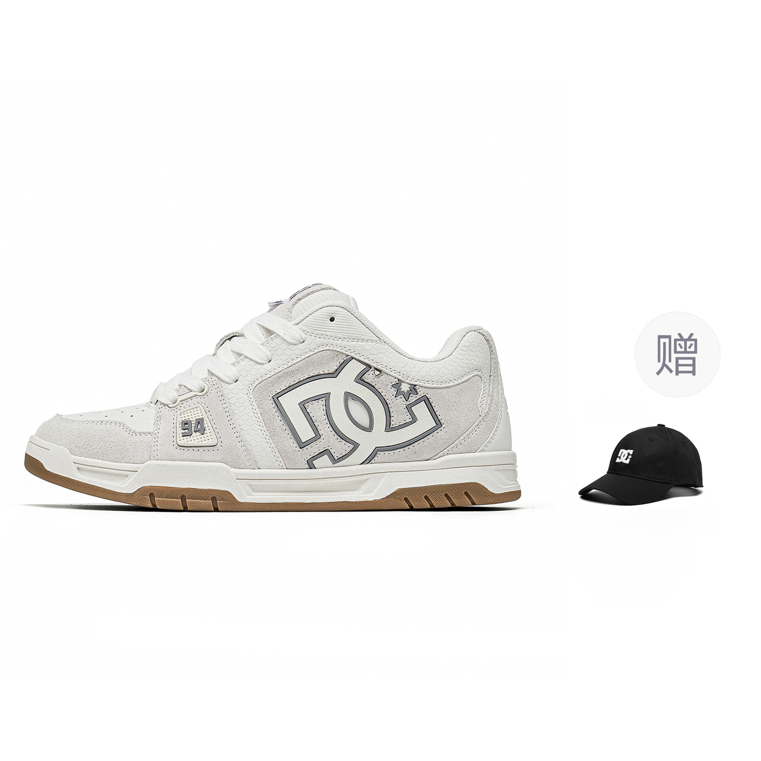 

Высокие скейтерские кроссовки Unisex DC Shoes, белый серый белыйHat (Runs Small/Sports 41 Fits 42)