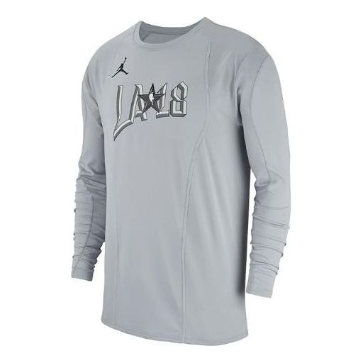 

Футболка Air Jordan NBA All Star Los Angeles 2018 Long Sleeve Tee, серый