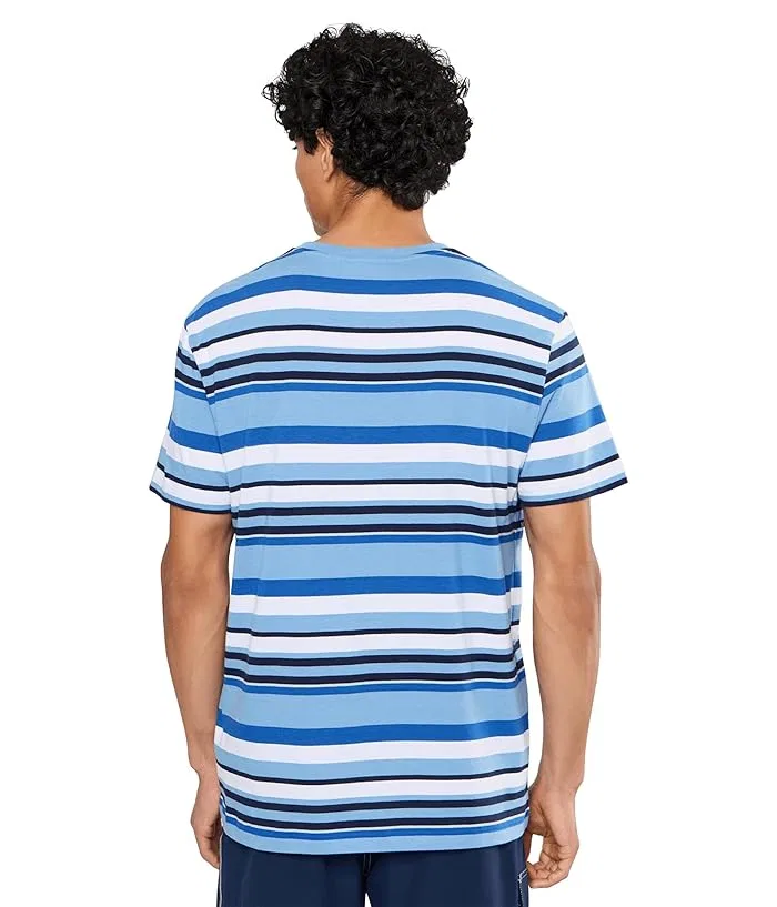 Футболка в полоску Classic Fit Polo Ralph Lauren, Bristol Blue Multi — фото 4