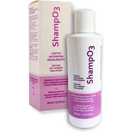 

Шампунь INNOVARES ShampO3 Anti-Dandruff Dry Scalp Moisturizing Shampoo with Ozonized Sunflower Seed Oil 200ml Bottle