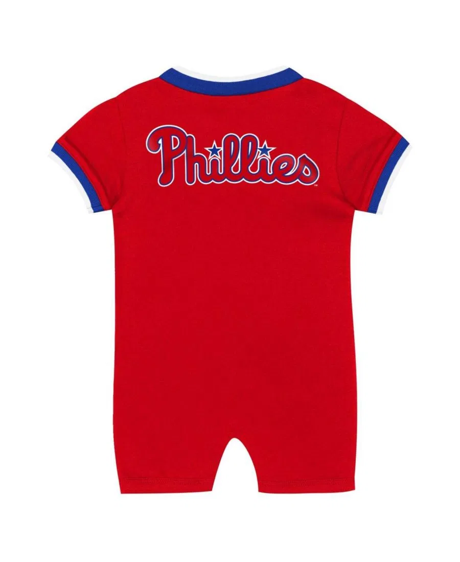 Детский красный комбинезон Philadelphia Phillies для мальчиков и девочек Outerstuff — фото 3