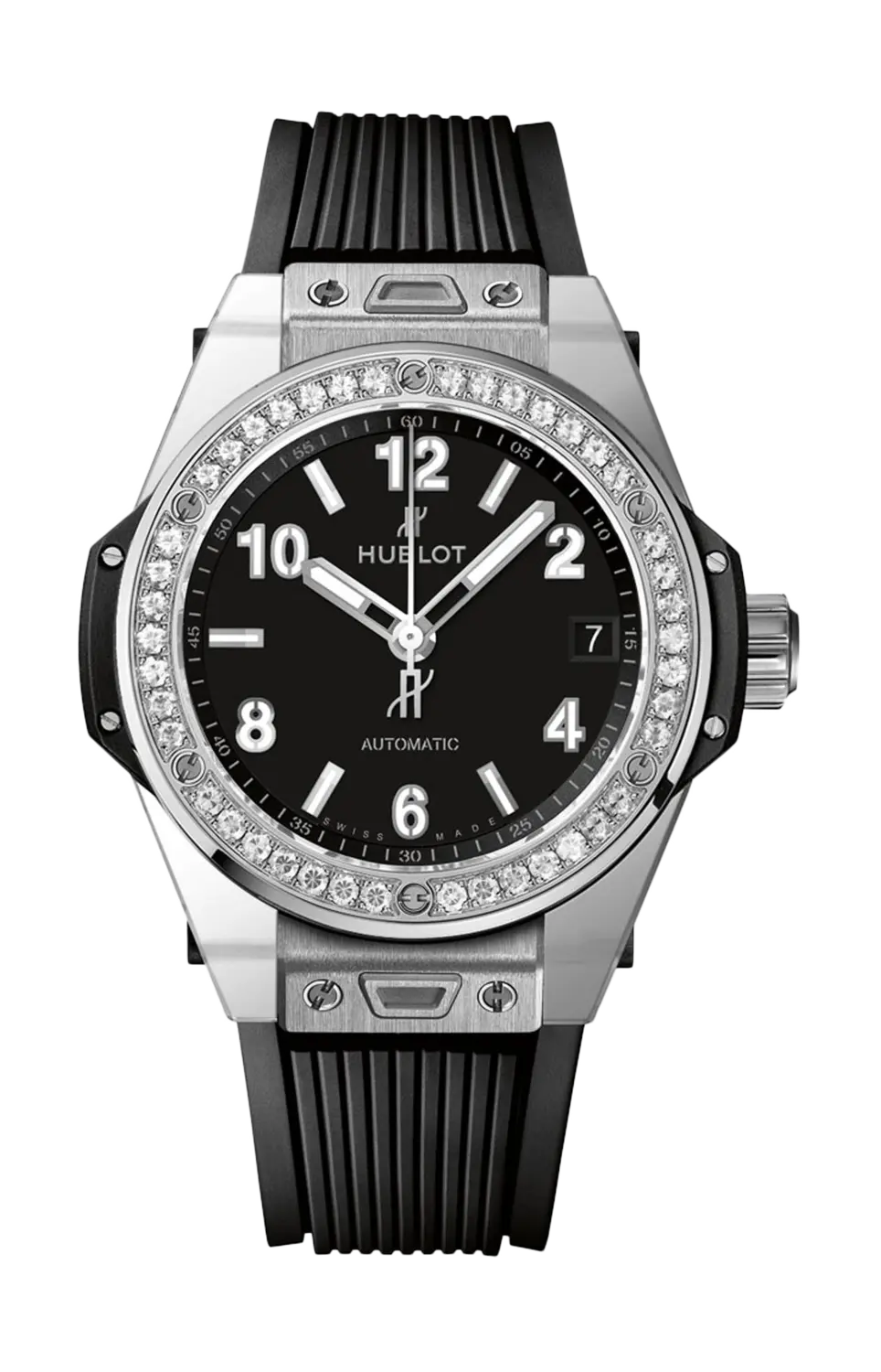 

Часы Hublot One click steel diamonds 39 мм