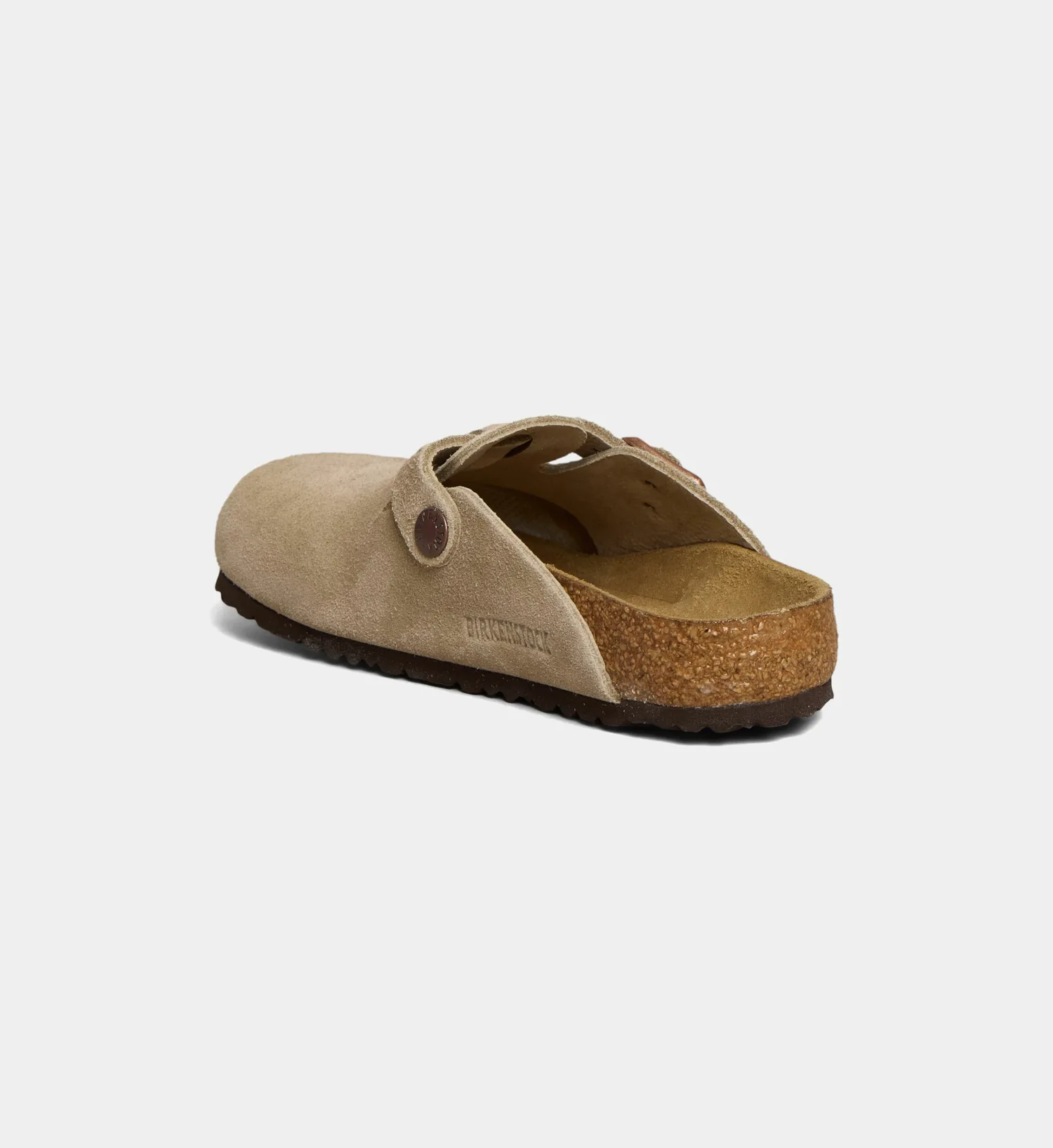 Бостон сабо из замшевой кожи BIRKENSTOCK, серый — фото 3
