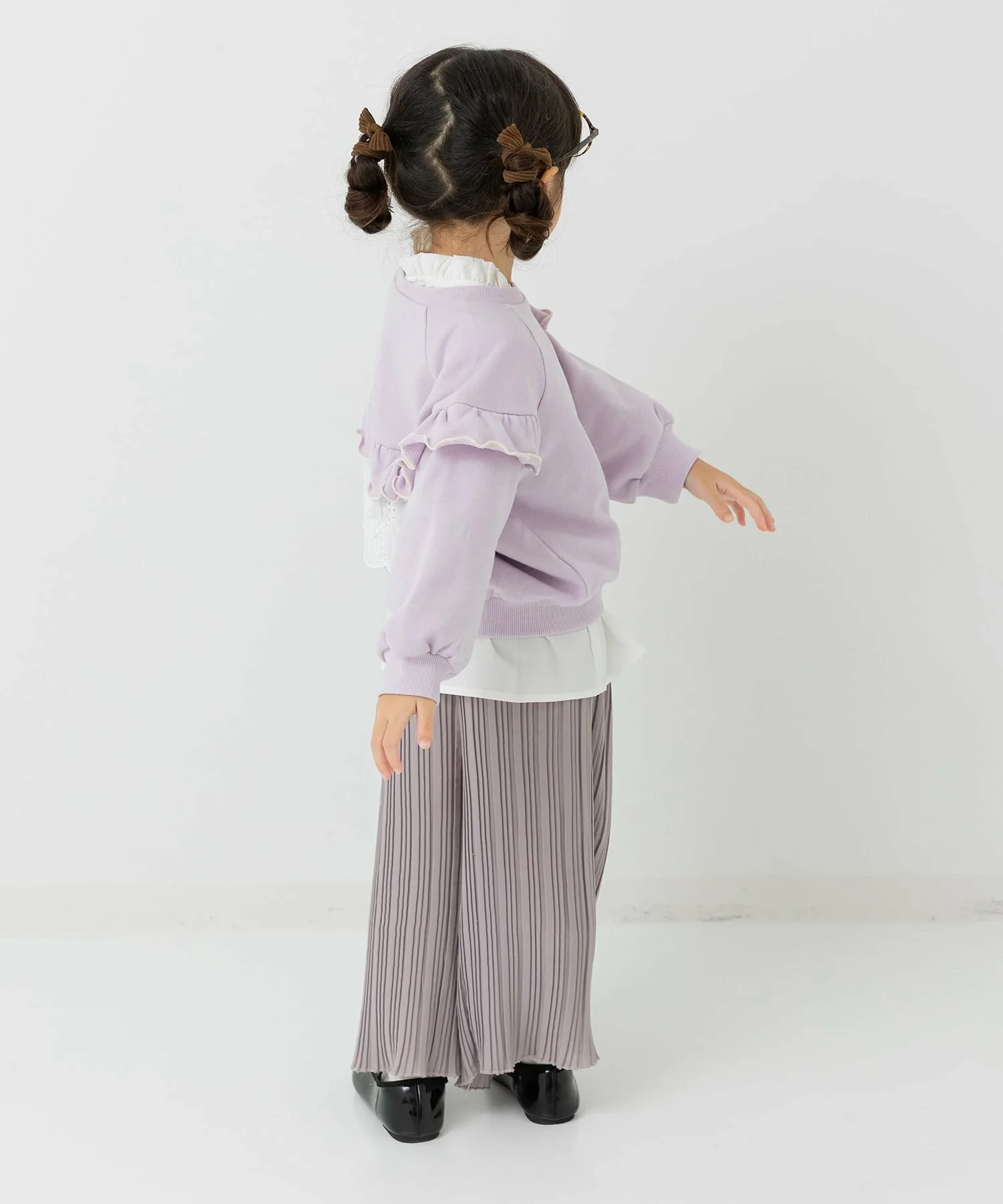 Флисовая толстовка с кружевной оборкой Chil2, Lavender — фото 3