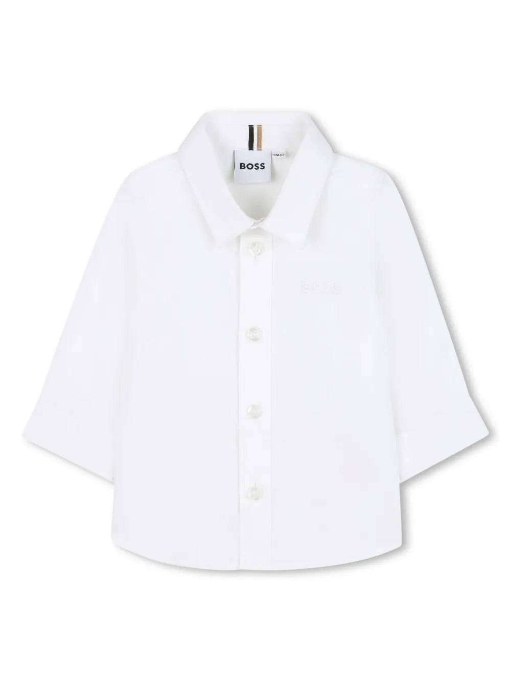 

Рубашка на пуговицах BOSS Kidswear, белый