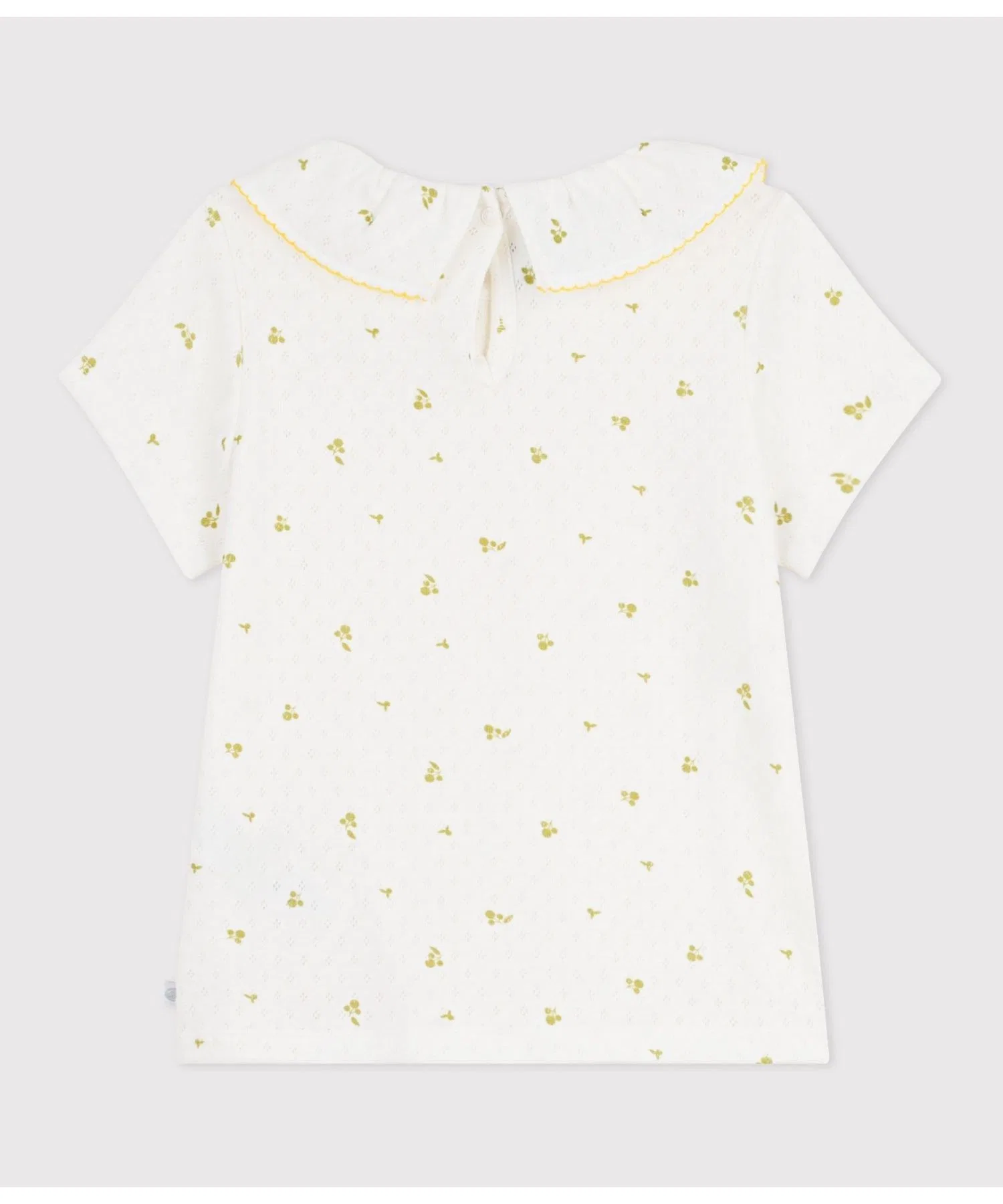 Детская футболка PETIT BATEAU с коротким рукавом и воротником — фото 2