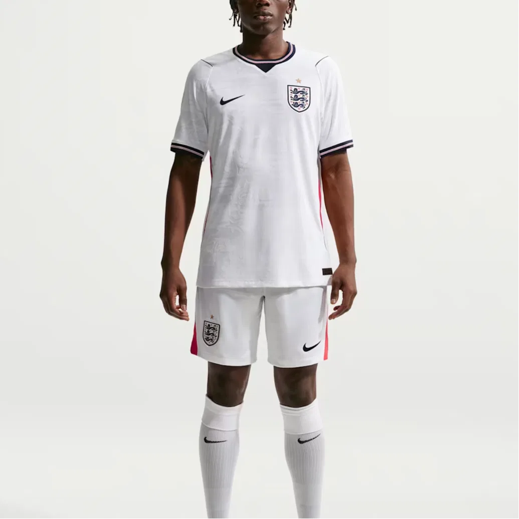 Футболка Англия 2026 Match Home мужская Aero-FIT Soccer Authentic Jersey Nike, White/Speed Red/Obsidian Black/Obsidian Black — фото 3