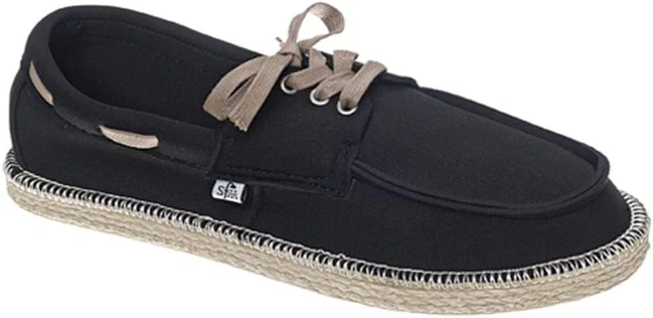 Туфли-лодочки мужские Classic Boat Shoe Style Neoprene, черный Showaflops — фото 2